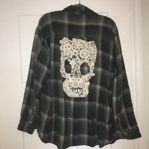 Vintage skull flannel
